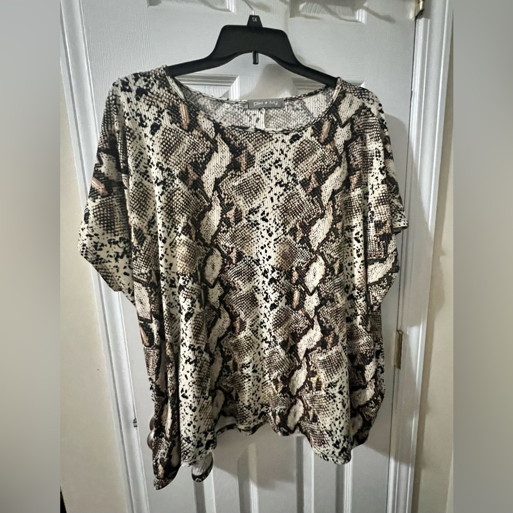Boutique Snake Print Top